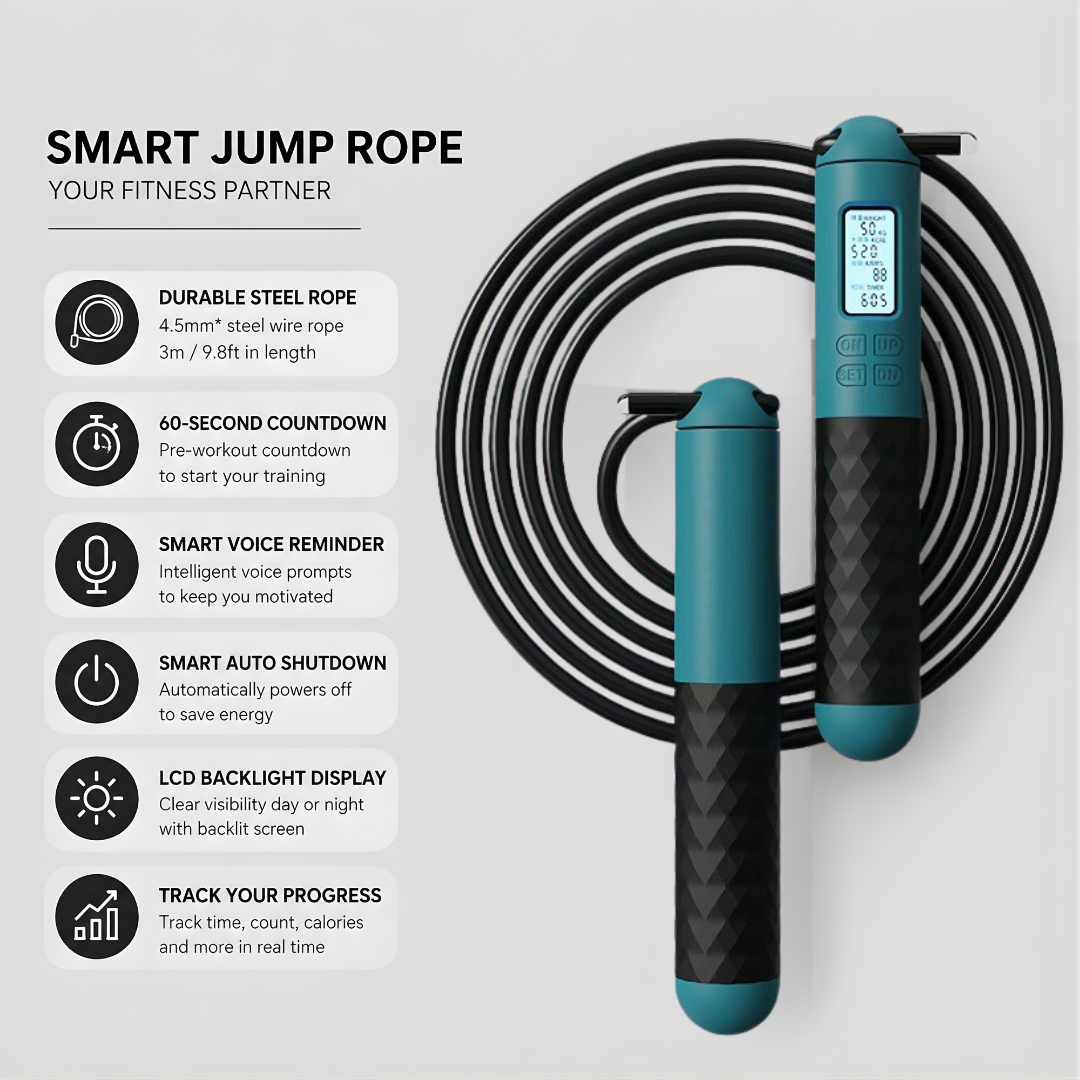 Intelligent Counting Jump Rope | Auto-Track Every Rep