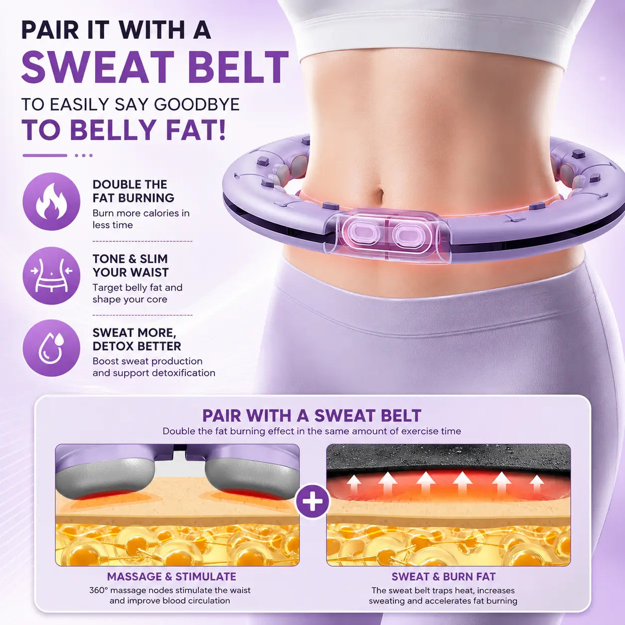 Smart Weighted Hula Hoop for Adults