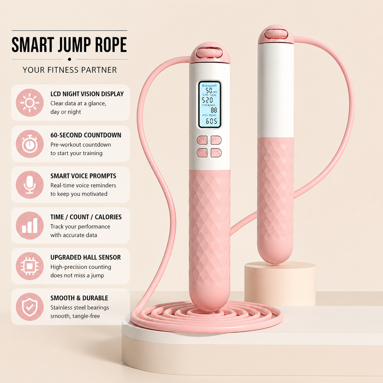 Intelligent Counting Jump Rope | Auto-Track Every Rep