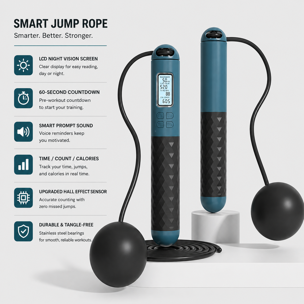 Intelligent Counting Jump Rope | Auto-Track Every Rep